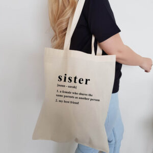 Sister Noun Personalised Tote Bag