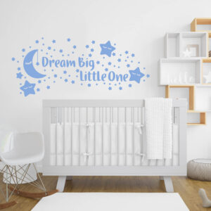 Dream Big, Little One Nursery Wall Decal Stickers