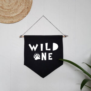 Wild One Wall Hanging Cotton Flag