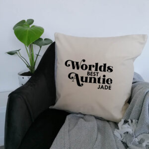 Personalised Worlds Best Auntie Cushion
