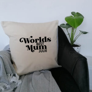 Personalised Worlds Best Mum Cushion