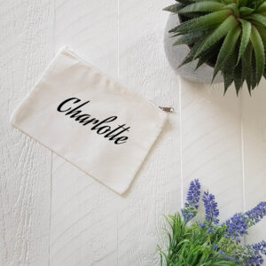 Personalised Your Name Zip Pouch